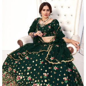 green-festive-wear-thread-with-floral-sequence-embroidered-net-lehenga-choli-119154