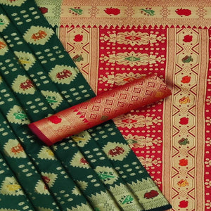 green-festive-wear-weaving-silk-saree-140119