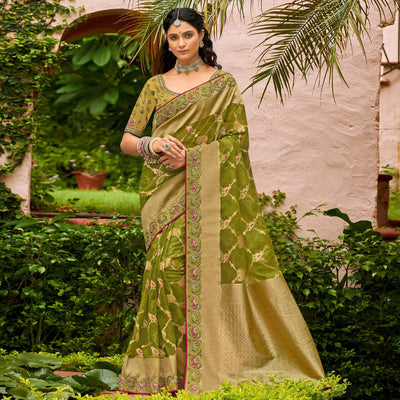 green-festive-wear-woven-embroidered-organza-saree-128559