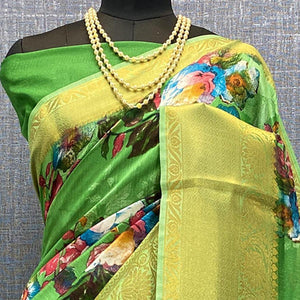 green-festive-wear-woven-printed-chanderi-silk-saree-134568