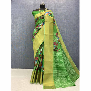 green-festive-wear-woven-printed-chanderi-silk-saree-134568