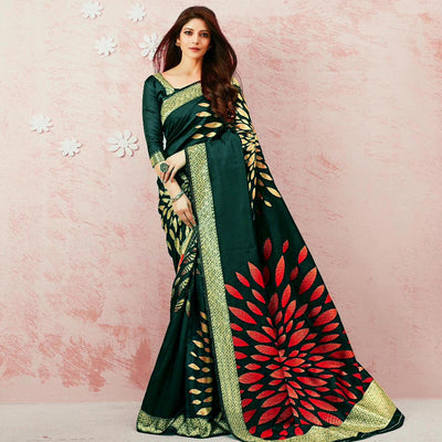 green-festive-wear-woven-art-silk-saree