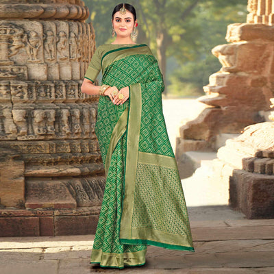 green-festive-wear-woven-art-silk-saree-141728
