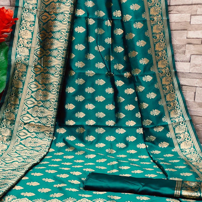 trendy-green-colored-festive-wear-woven-art-silk-saree-85788