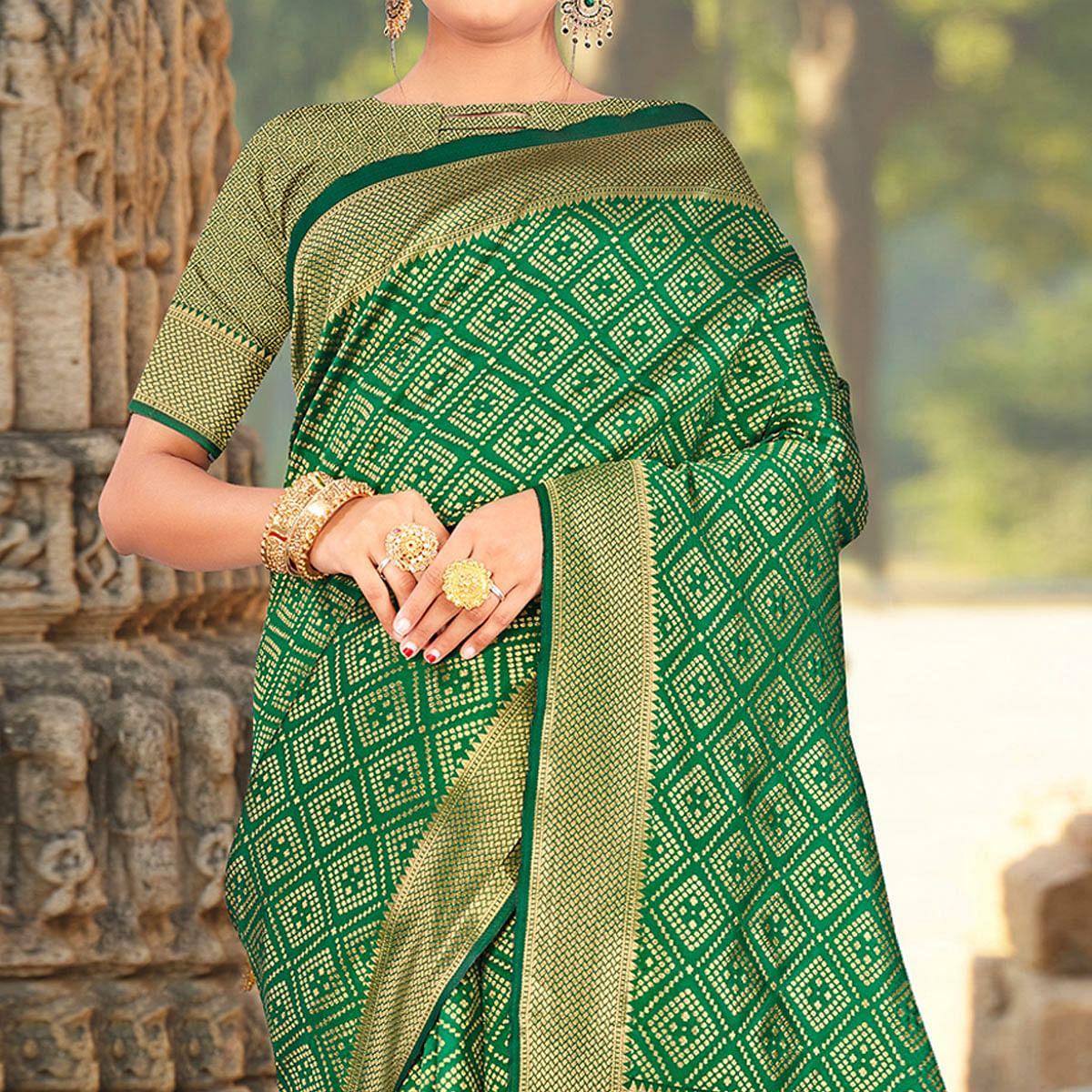 green-festive-wear-woven-art-silk-saree-141728