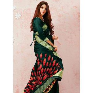 green-festive-wear-woven-art-silk-saree