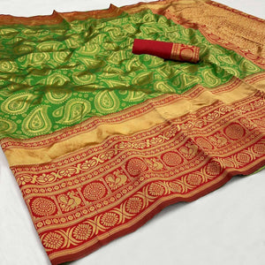 green-festive-wear-woven-art-silk-saree-141608