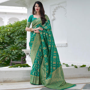 green-festive-wear-woven-banarasi-art-silk-saree-129573