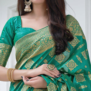 green-festive-wear-woven-banarasi-art-silk-saree-129573