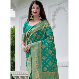 green-festive-wear-woven-banarasi-art-silk-saree-129573