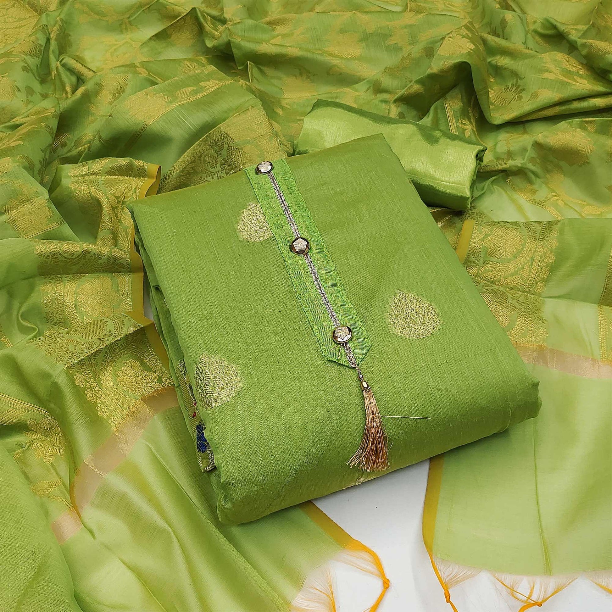 green-festive-wear-woven-banarasi-jacquard-dress-material-142041