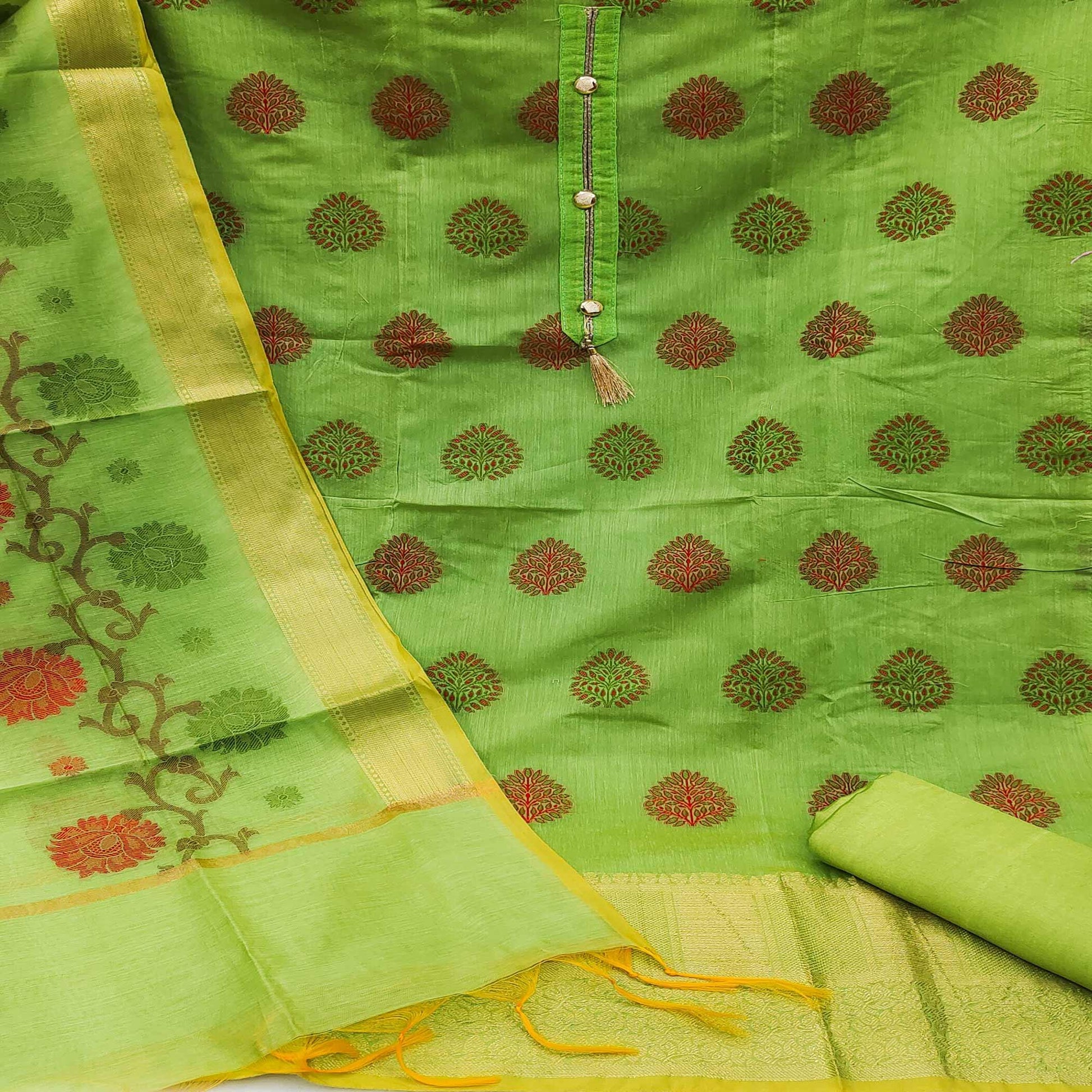 green-festive-wear-woven-banarasi-jacquard-dress-material-135736