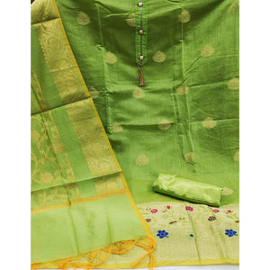 green-festive-wear-woven-banarasi-jacquard-dress-material-142041