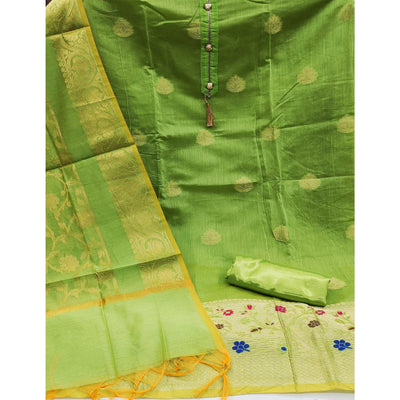 green-festive-wear-woven-banarasi-jacquard-dress-material-142041