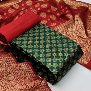 green-festive-wear-woven-banarasi-silk-dress-material-124366