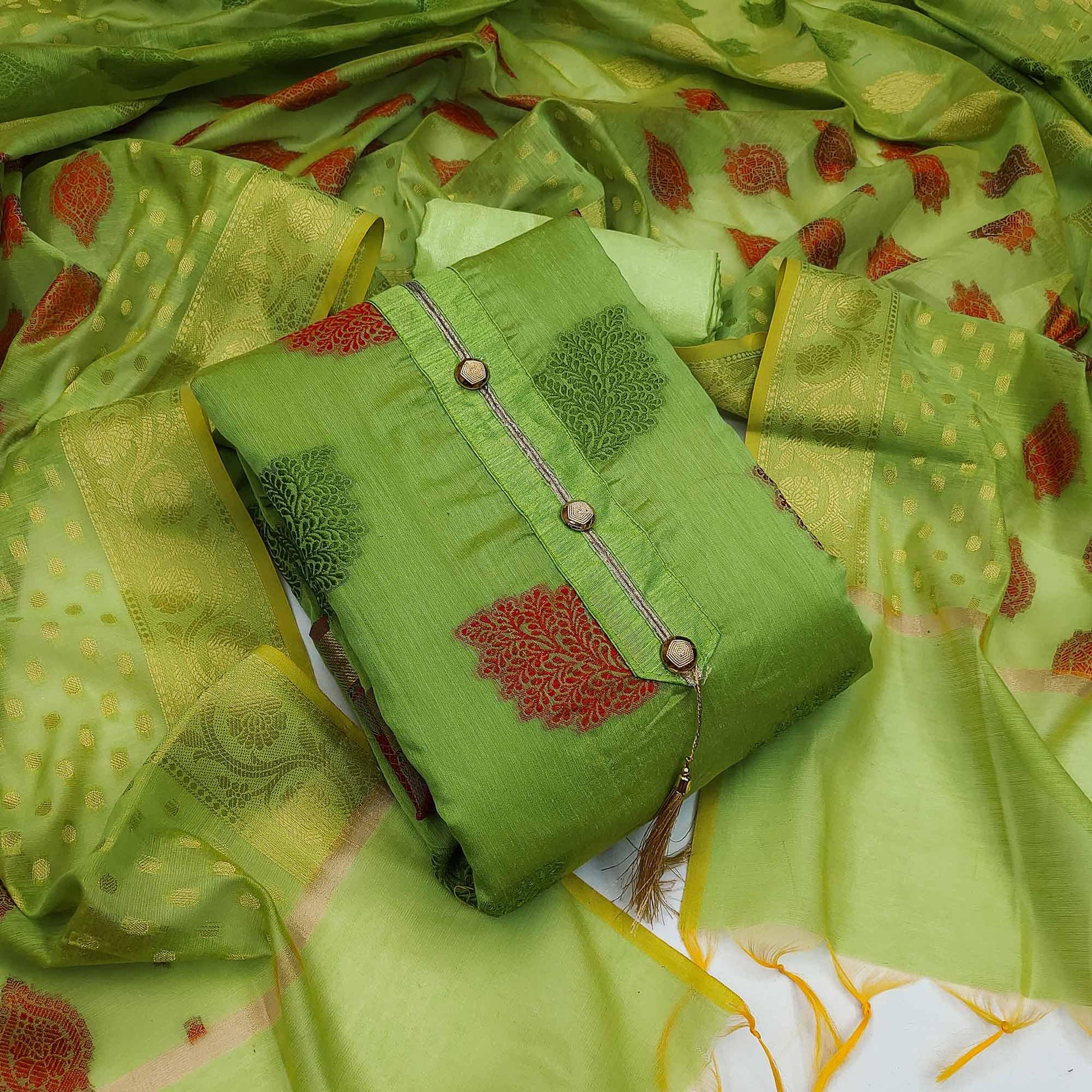 green-festive-wear-woven-banarasi-dress-material-131619