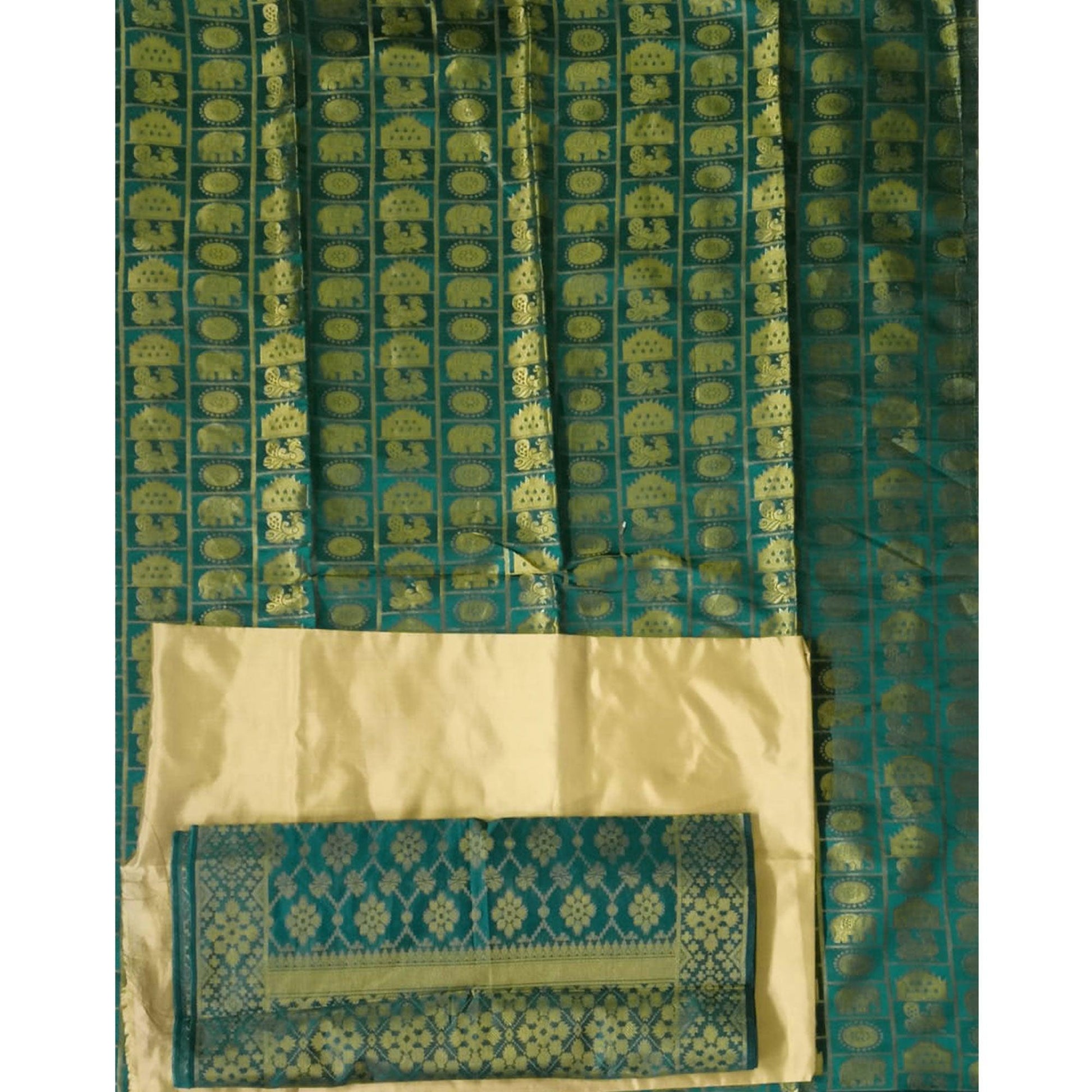 green-festive-wear-woven-banarasi-silk-dress-material-127327