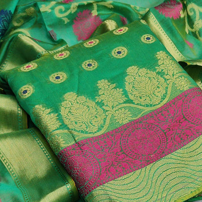 green-festive-wear-woven-banarasi-jacquard-dress-material-116346