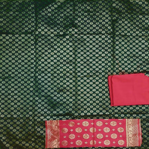 green-festive-wear-woven-banarasi-silk-dress-material-124366
