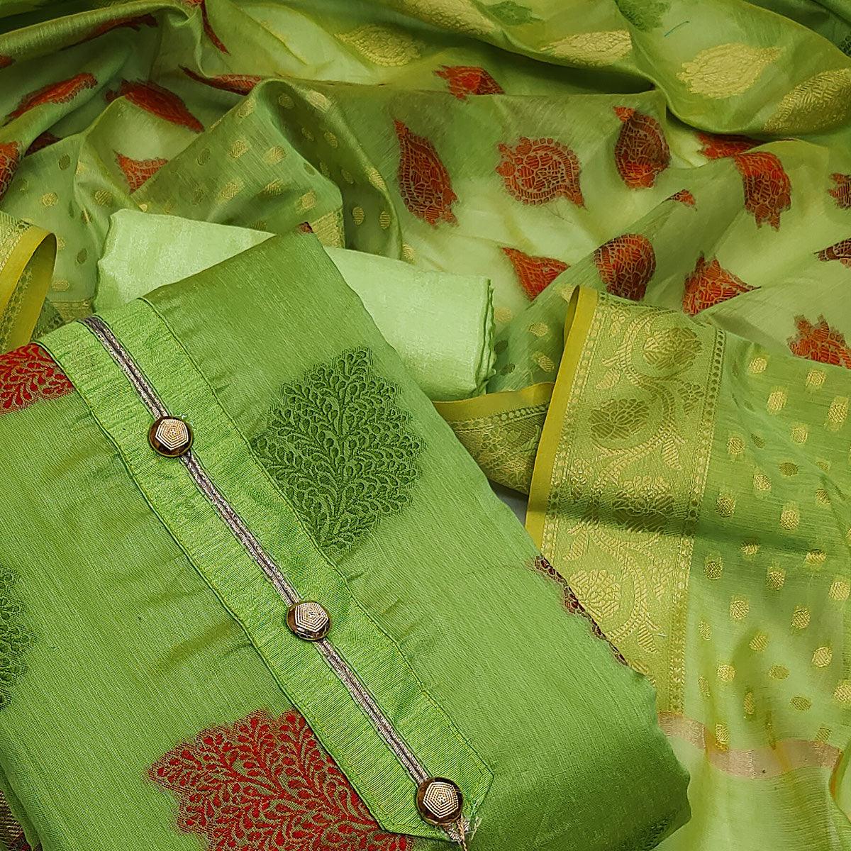 green-festive-wear-woven-banarasi-dress-material-131619