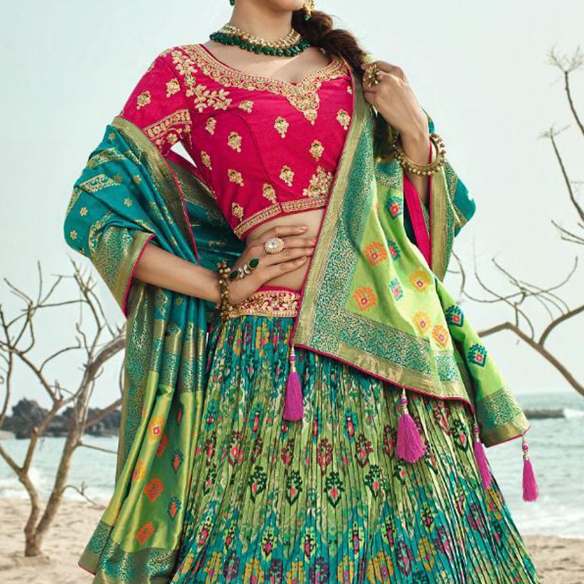 green-festive-wear-woven-banarasi-silk-lehenga-139656