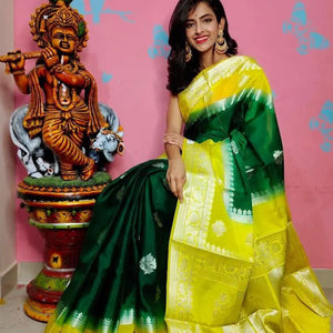 green-festive-wear-woven-banarasi-pure-organza-saree-134559