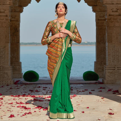 green-festive-wear-woven-banarasi-silk-saree-140372