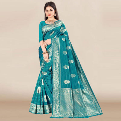 green-festive-wear-woven-banarasi-silk-saree-129768