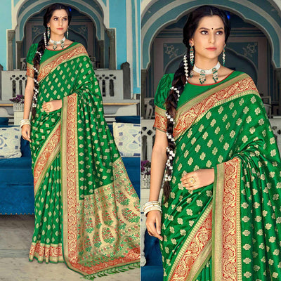 green-festive-wear-woven-banarasi-silk-saree-138072