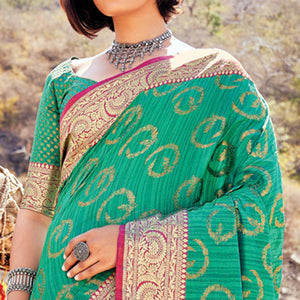 green-festive-wear-woven-banarasi-silk-saree-140449