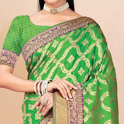 green-festive-wear-woven-banarasi-silk-saree-127494