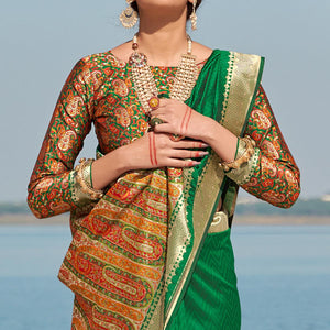 green-festive-wear-woven-banarasi-silk-saree-140372