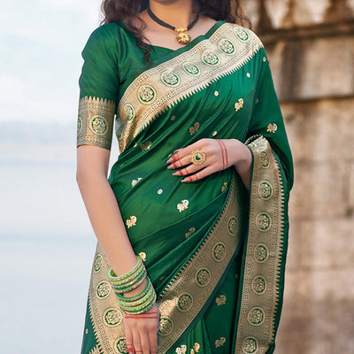 sea-green-festive-wear-woven-banarasi-silk-saree-139573