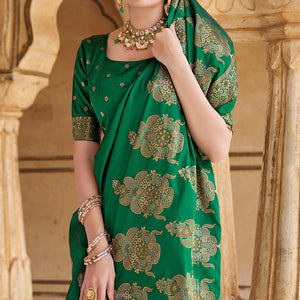 green-festive-wear-woven-banarasi-silk-saree-138852