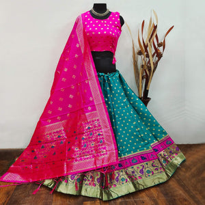 green-festive-wear-woven-brocade-lehenga-choli-124772