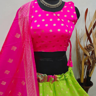 green-festive-wear-woven-brocade-lehenga-choli-124773