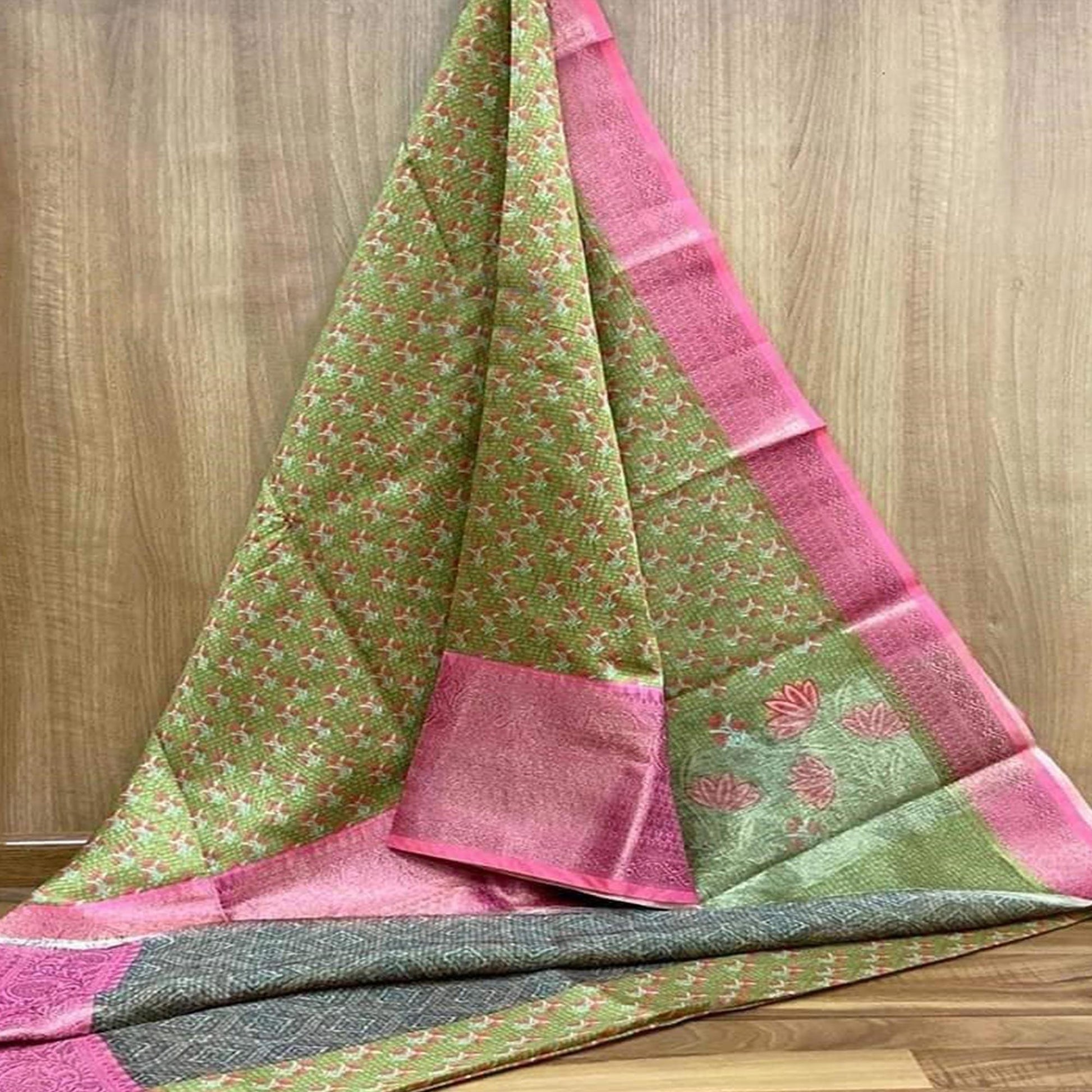 green-festive-wear-woven-chanderi-silk-saree-131359