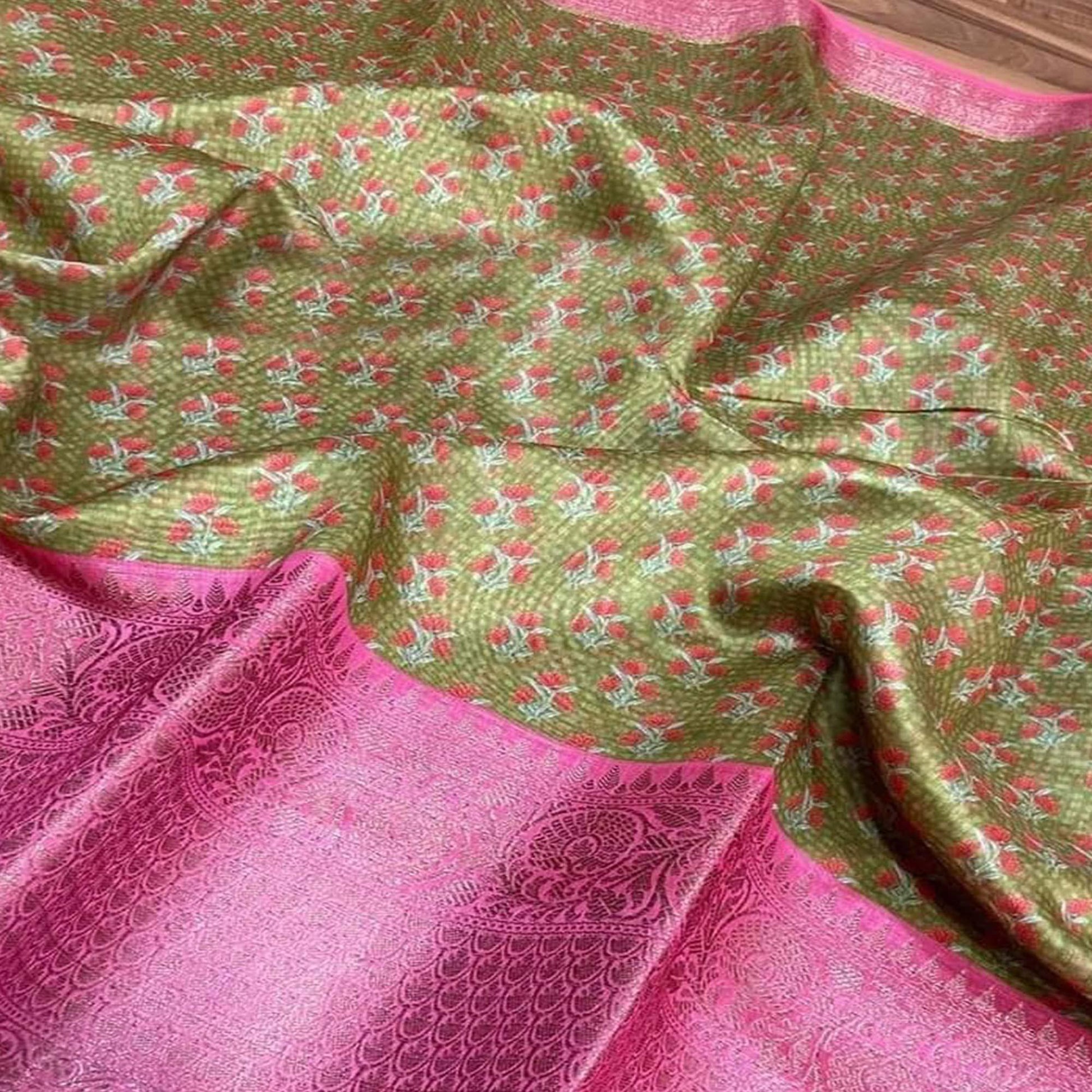 green-festive-wear-woven-chanderi-silk-saree-131359