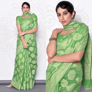 green-festive-wear-woven-cotton-saree-139983