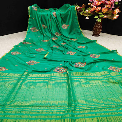 green-festive-wear-woven-cotton-silk-saree-129710