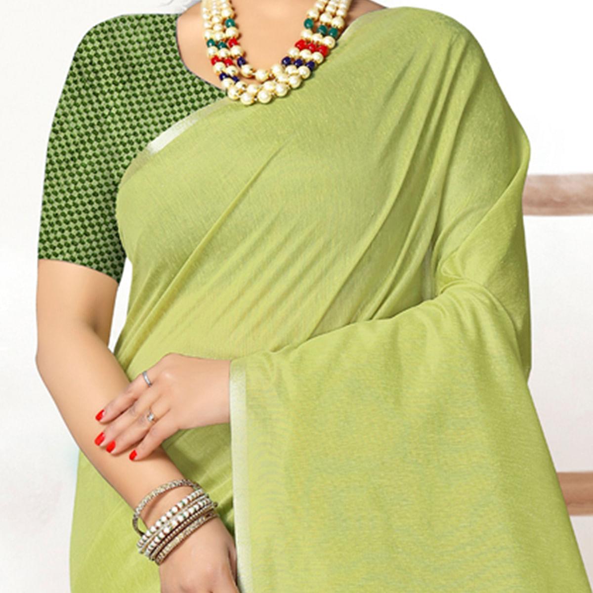 green-festive-wear-woven-cotton-silk-saree-141275
