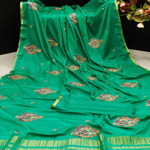 green-festive-wear-woven-cotton-silk-saree-129710