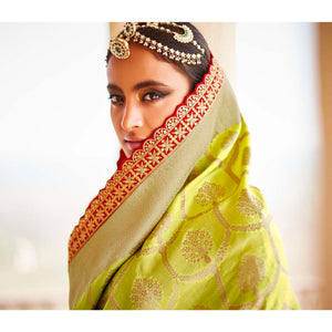 green-festive-wear-woven-dola-silk-saree-138927