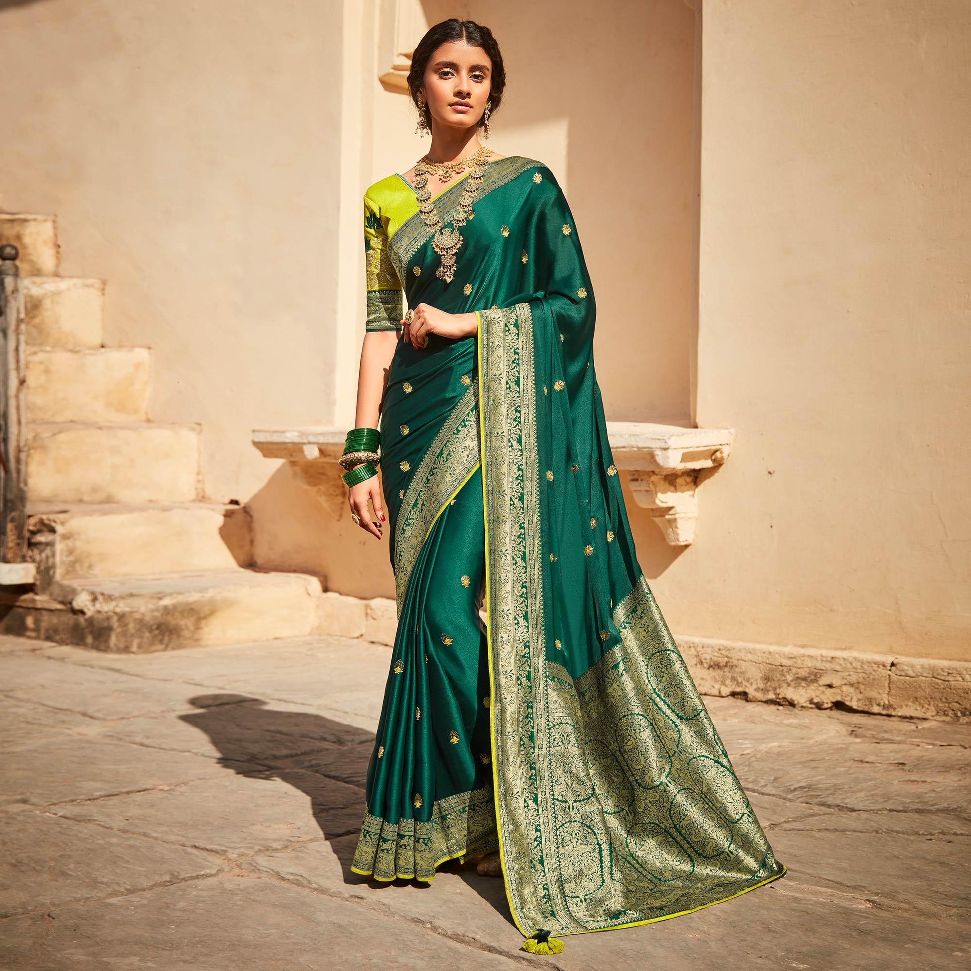 green-festive-wear-woven-embroidered-silk-saree-140825