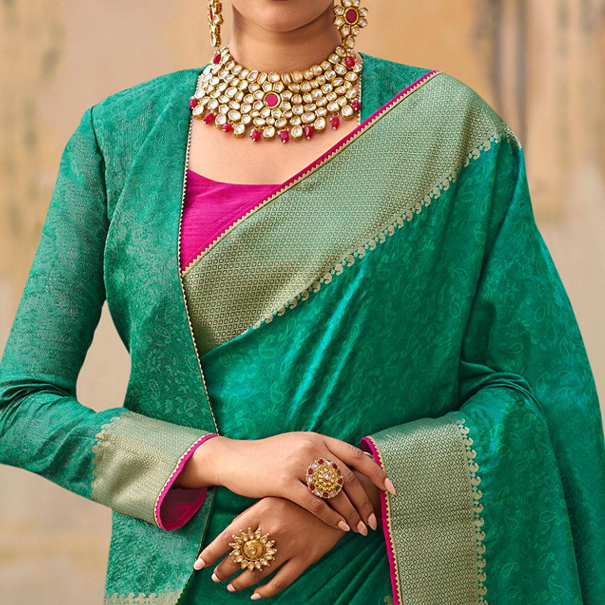 green-festive-wear-woven-fancy-silk-saree-123040