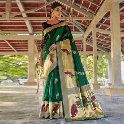 green-festive-wear-woven-handloom-silk-saree-130232