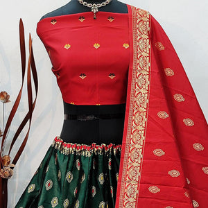 green-festive-wear-woven-heavy-brocade-lehenga-choli-124756