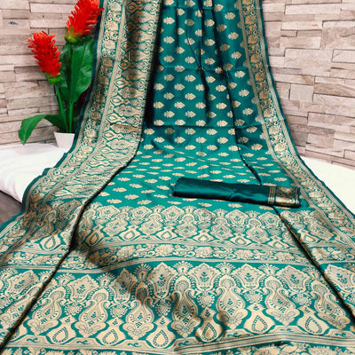 green-festive-wear-woven-jacquard-silk-saree-108193