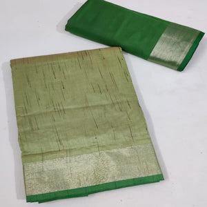 green-festive-wear-woven-banarasi-pure-raw-khadi-saree-114816