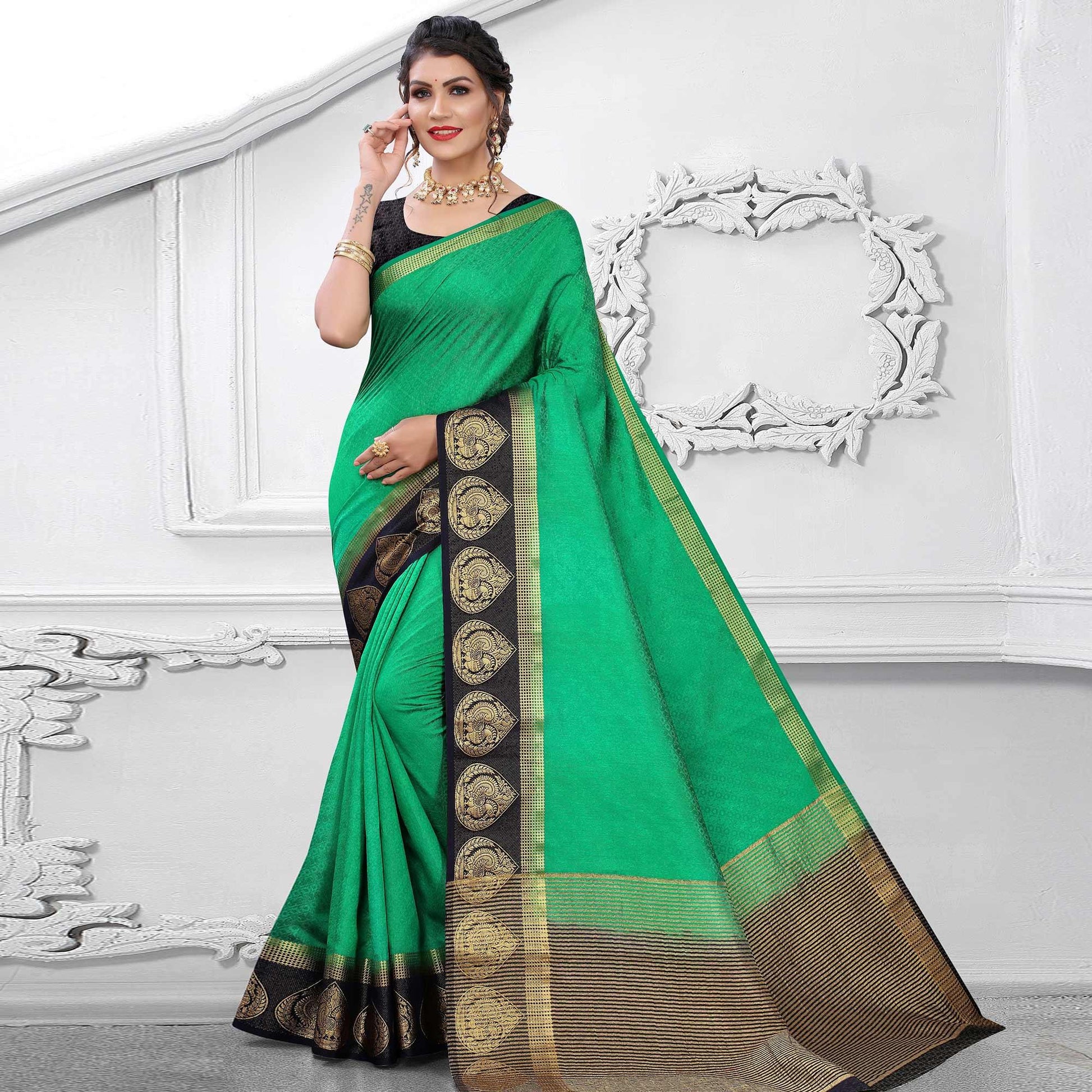 green-festive-wear-woven-kanjiwaram-art-silk-saree-111131